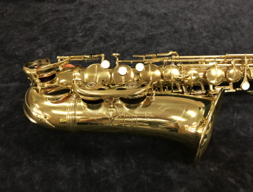 Photo Vintage Italian Majestic Alto Saxophone in Gold Lacquer, Serial #5393 - Repair Special